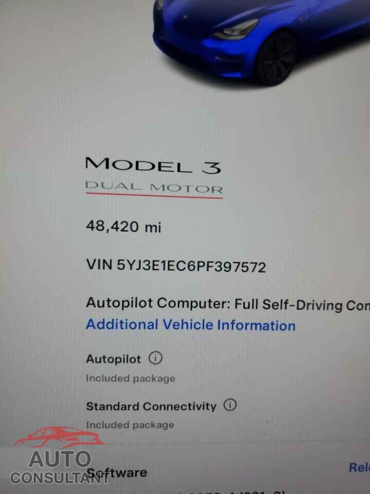 TESLA MODEL 3 2023 - 5YJ3E1EC6PF397572