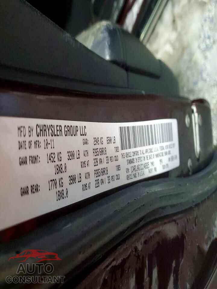 DODGE DURANGO 2012 - 1C4RDJAG1CC146925