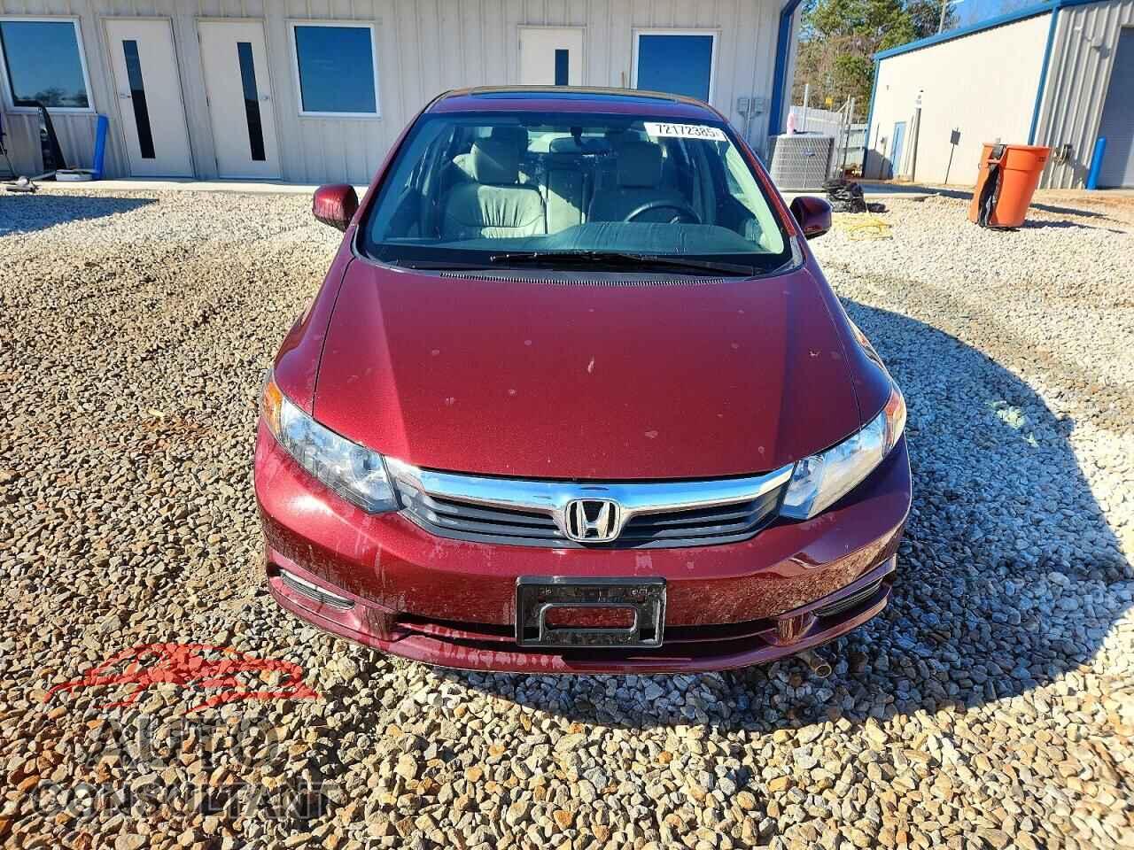 HONDA CIVIC 2012 - 19XFB2F94CE072692