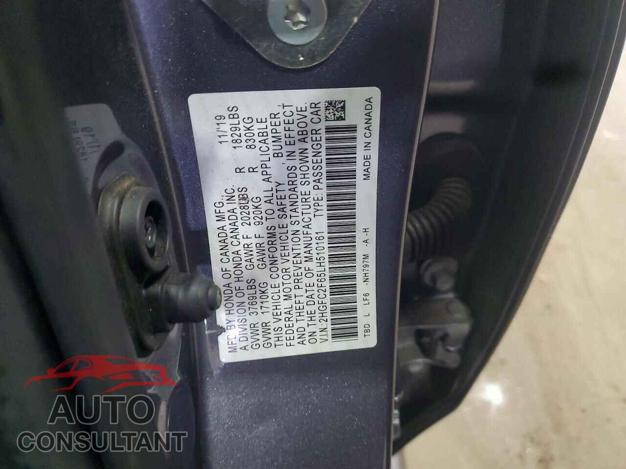 HONDA CIVIC 2020 - 2HGFC2F65LH510161