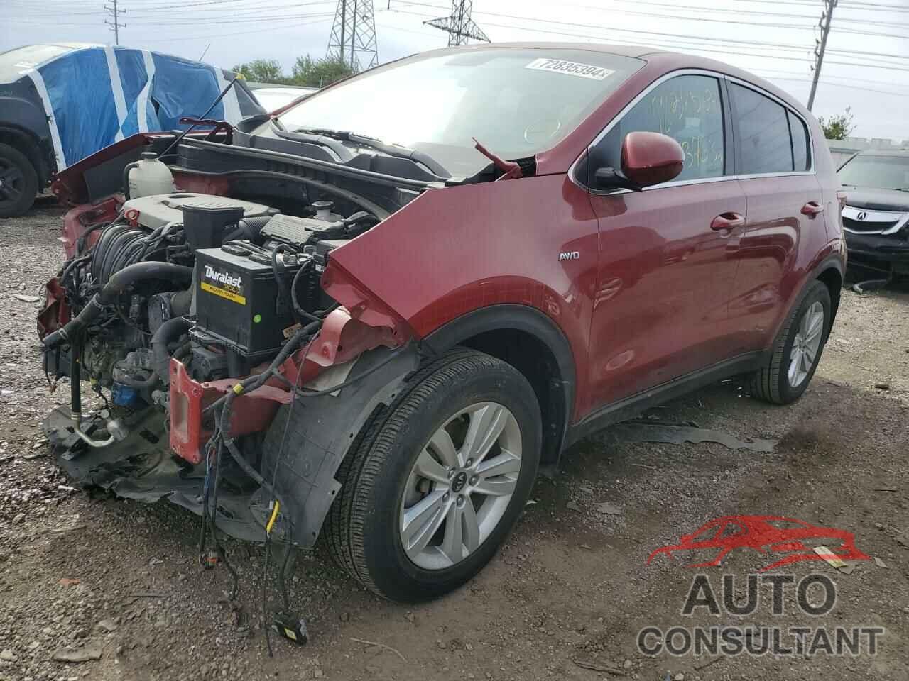 KIA SPORTAGE 2018 - KNDPMCAC3J7344427