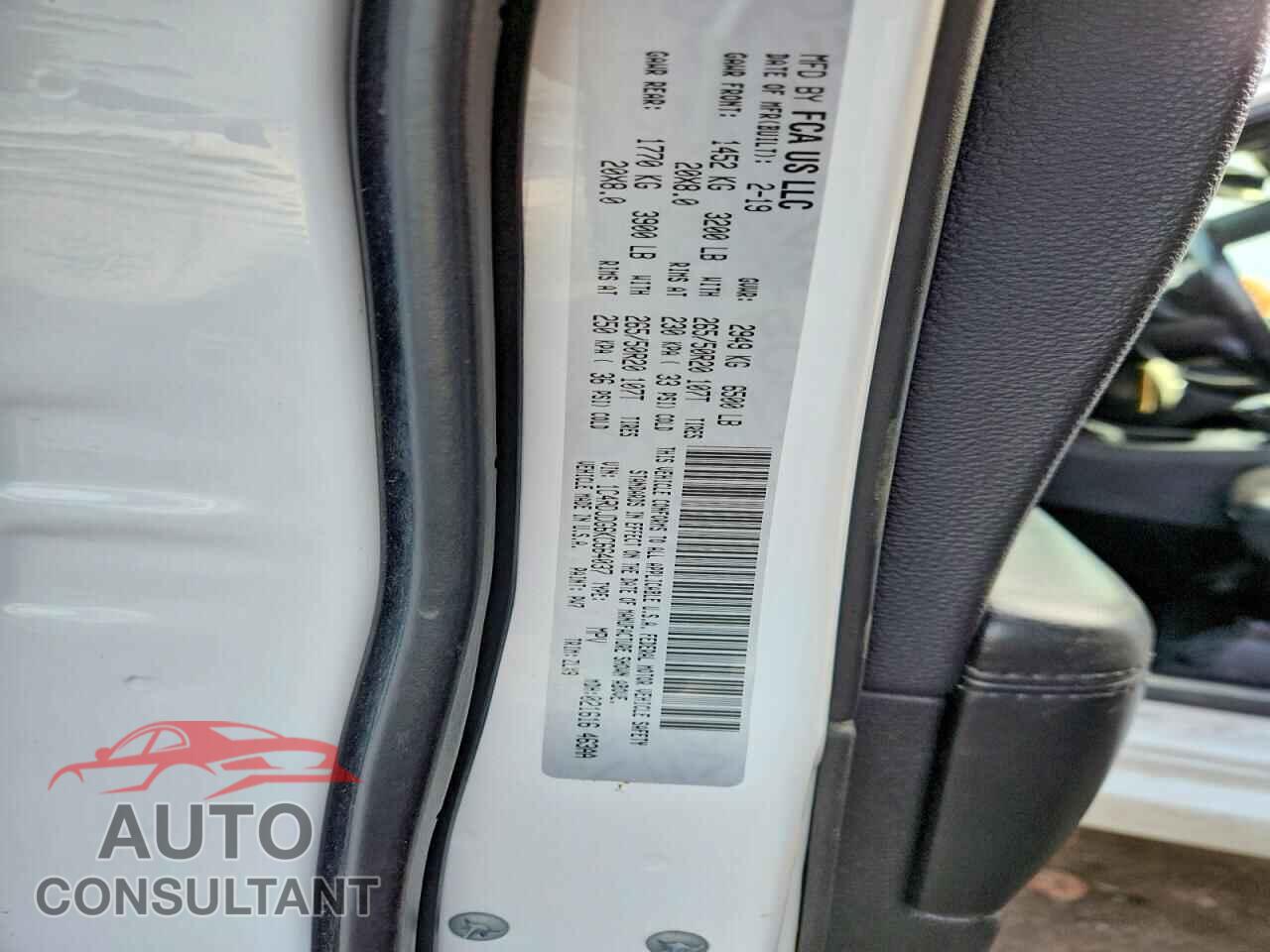 DODGE DURANGO 2019 - 1C4RDJDG6KC664037