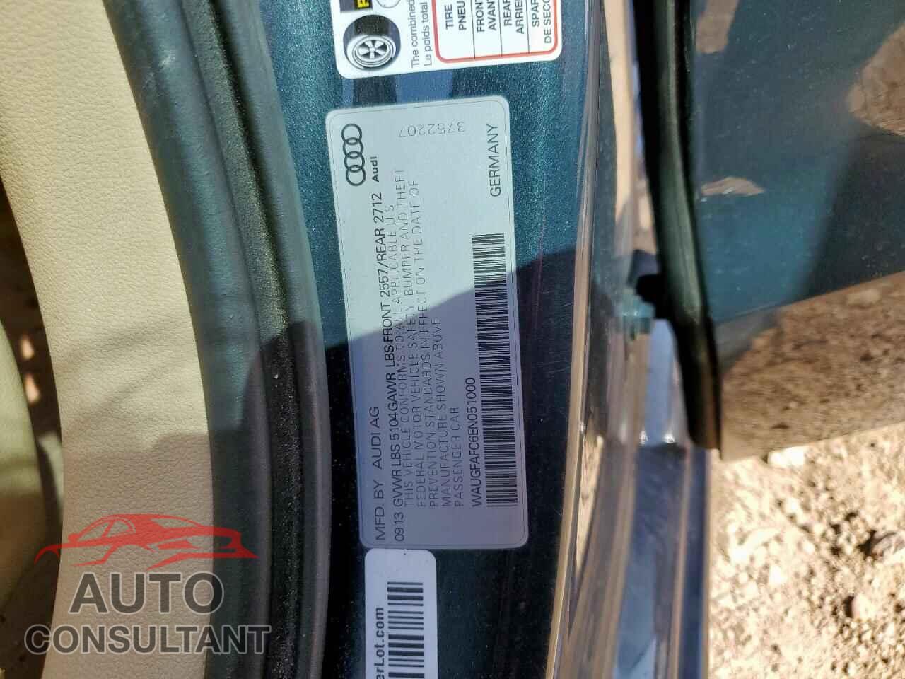 AUDI A6 2014 - WAUGFAFC6EN051000