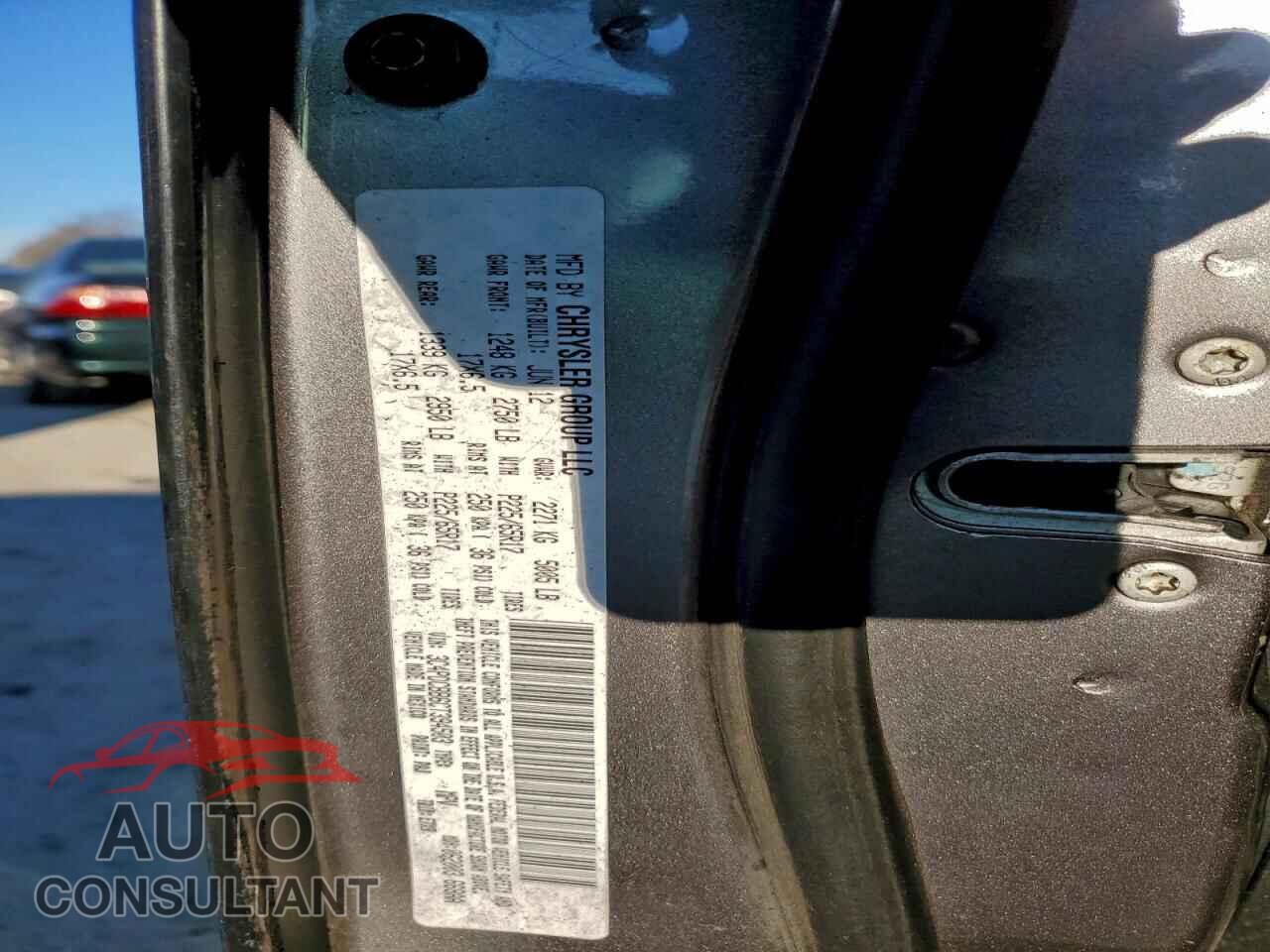 DODGE JOURNEY 2012 - 3C4PDCBB6CT394503