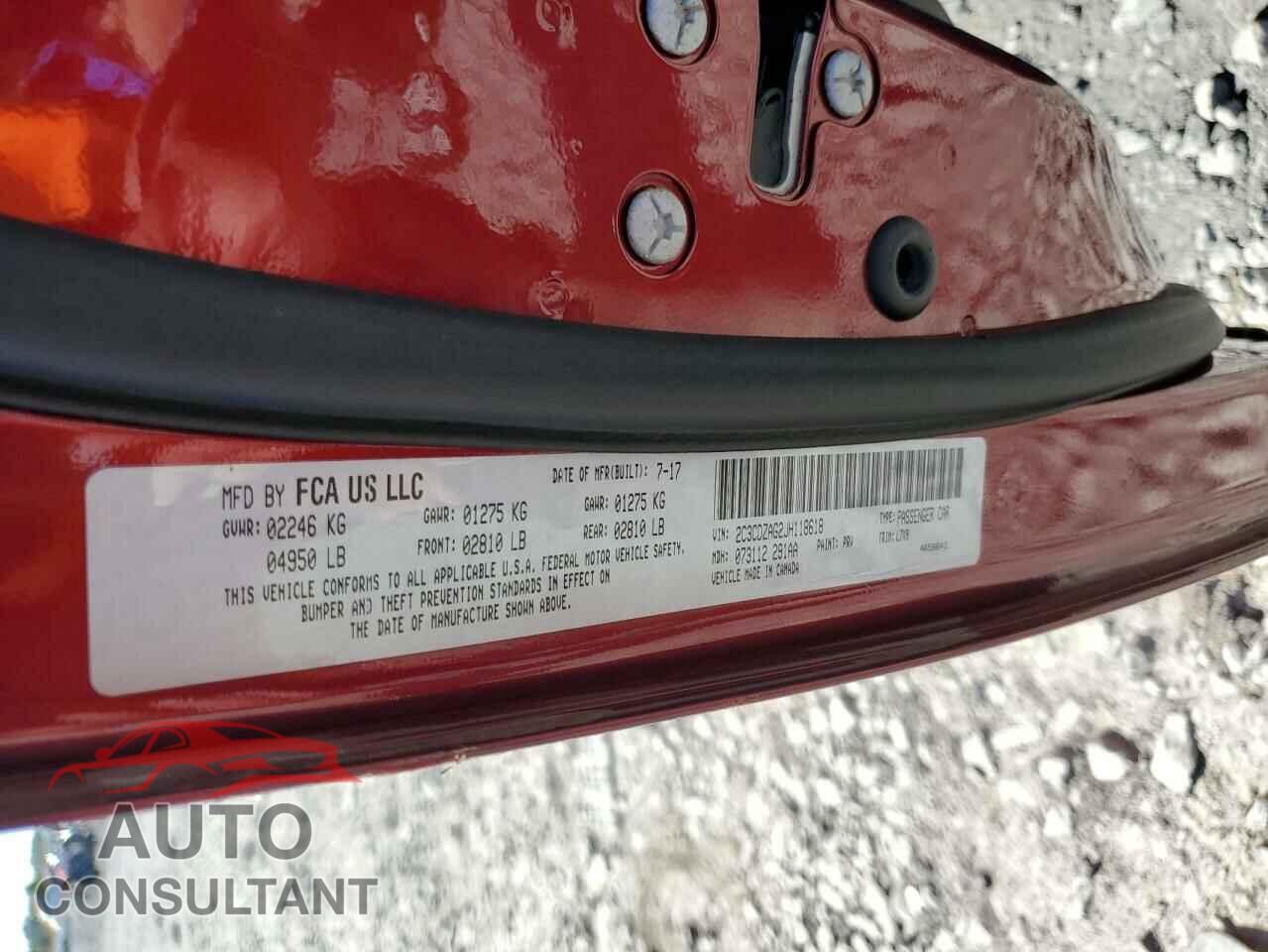 DODGE CHALLENGER 2018 - 2C3CDZAG2JH118618