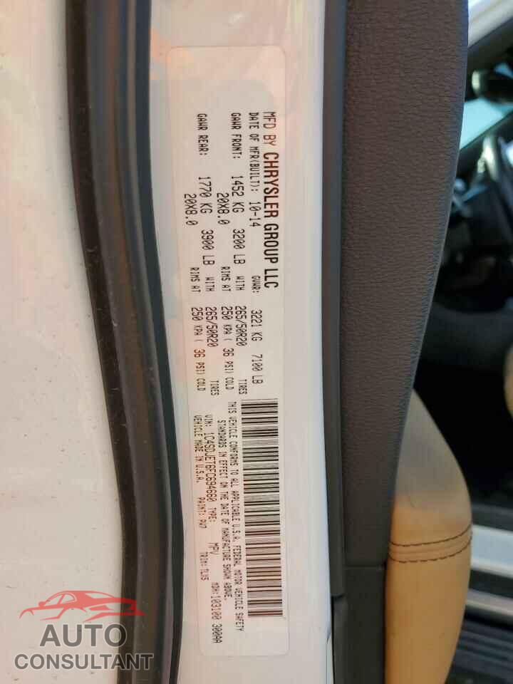 DODGE DURANGO 2015 - 1C4SDJET6FC694660