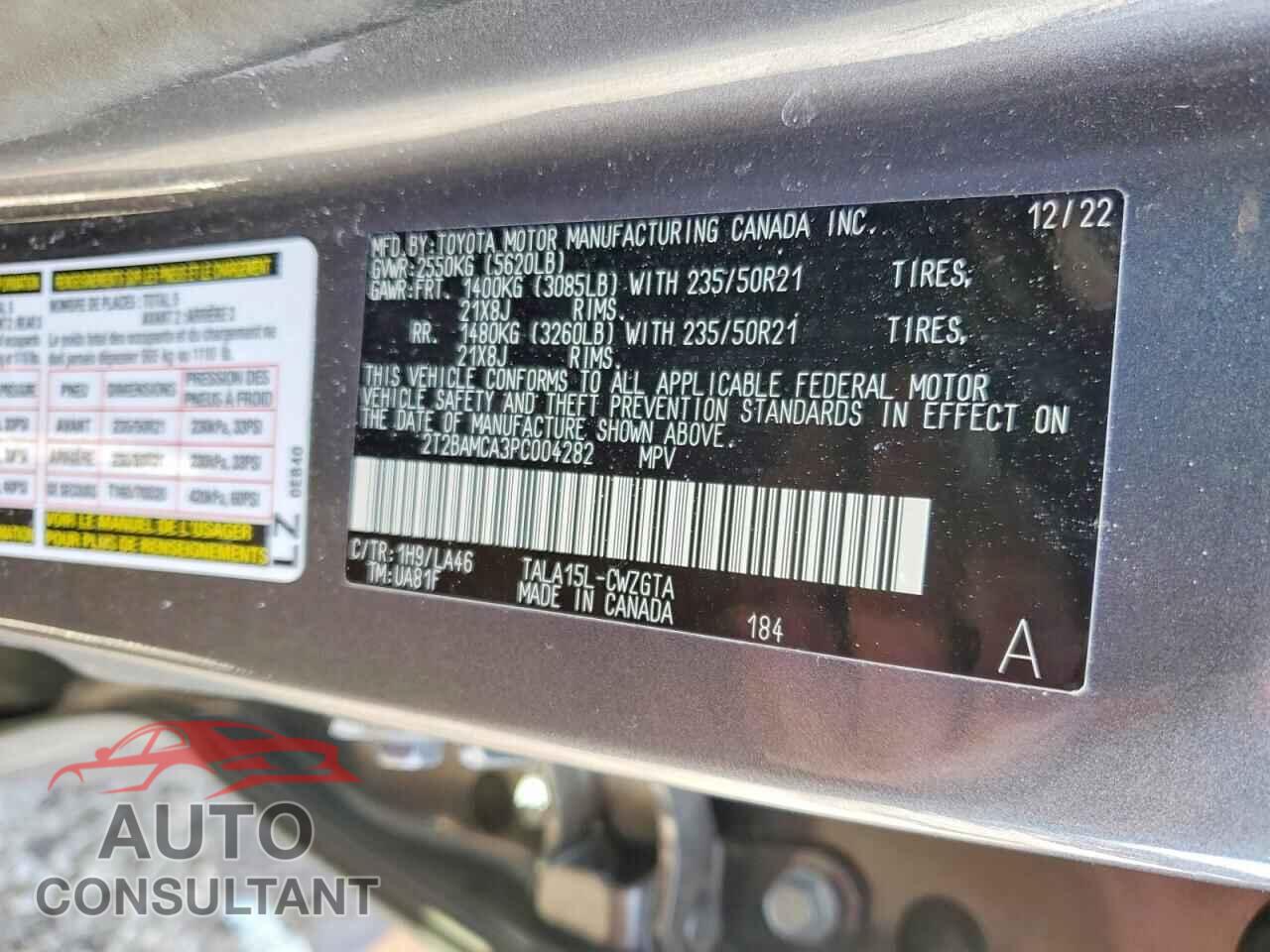 LEXUS RX350 2023 - 2T2BAMCA3PC004282