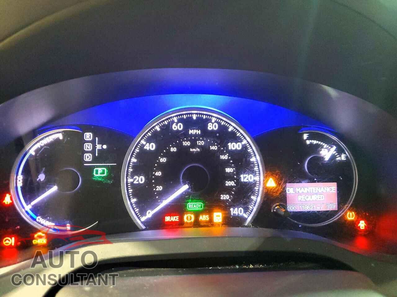 LEXUS CT 200H 2012 - JTHKD5BH3C2067227