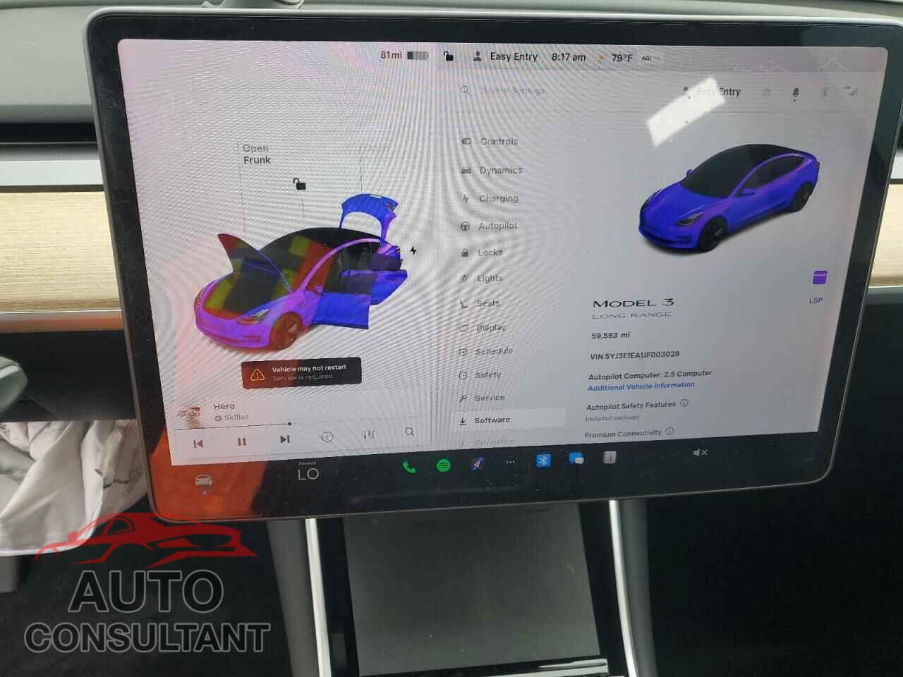 TESLA MODEL 3 2018 - 5YJ3E1EA1JF003028