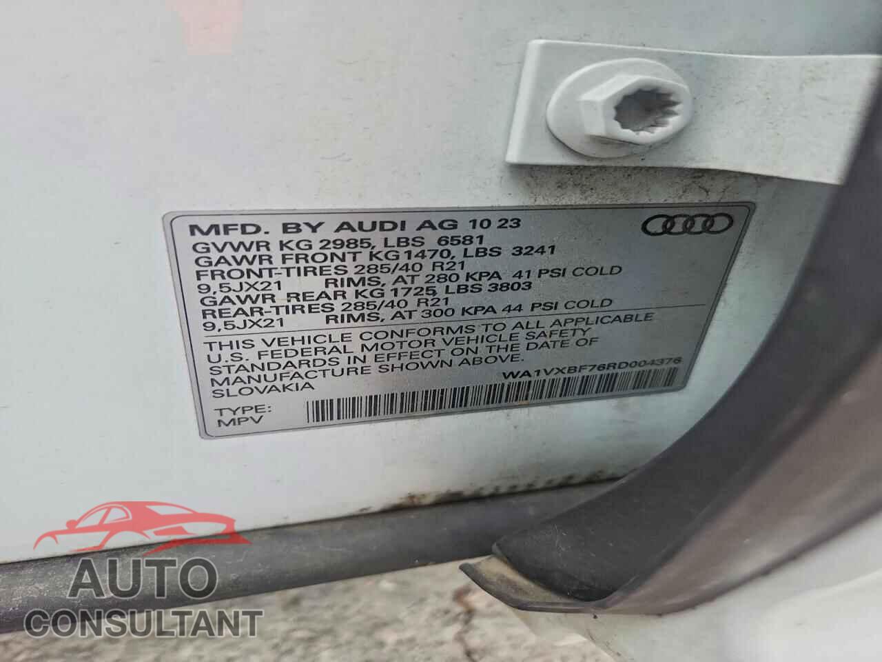 AUDI Q7 2024 - WA1VXBF76RD004376