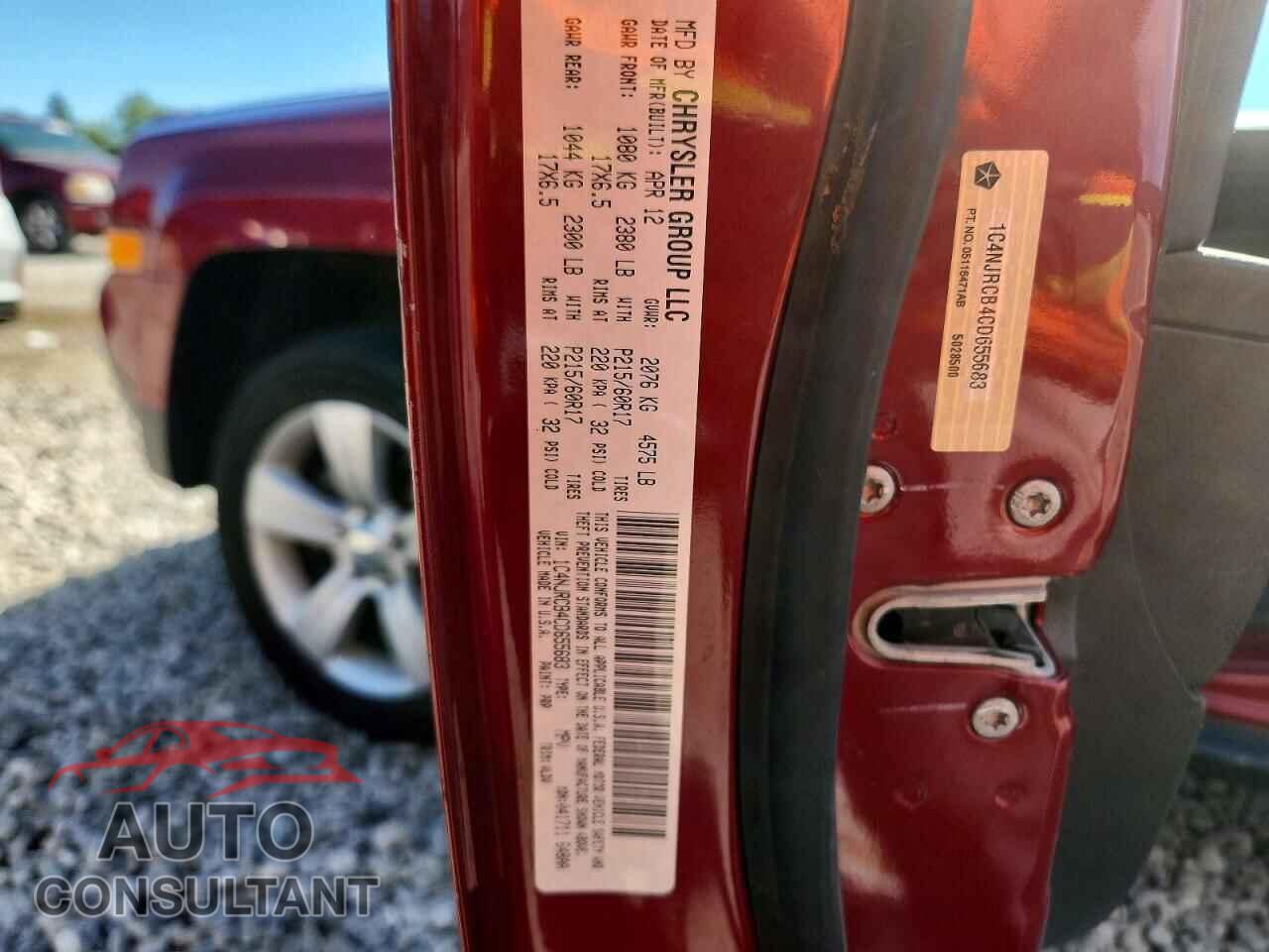 JEEP PATRIOT 2012 - 1C4NJRCB4CD655683