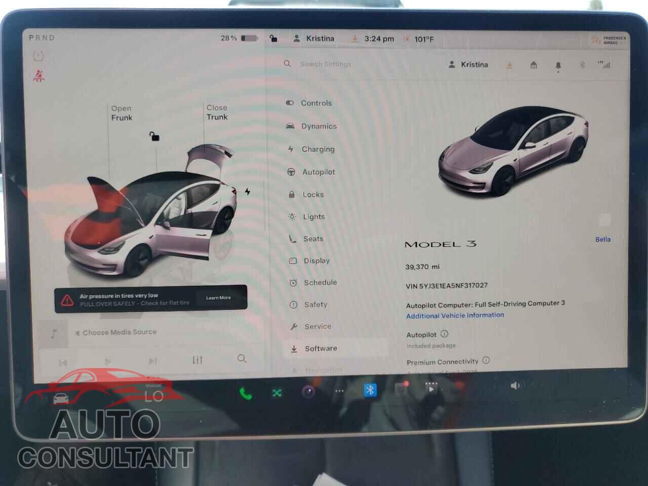 TESLA MODEL 3 2022 - 5YJ3E1EA5NF317027