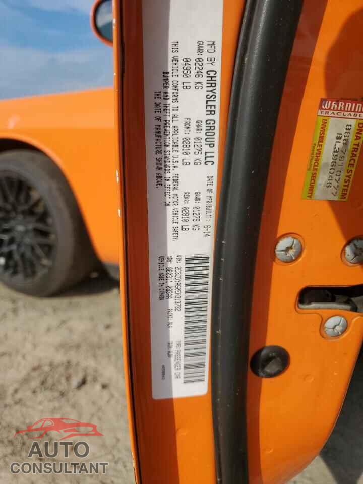 DODGE CHALLENGER 2014 - 2C3CDYAG0EH313732