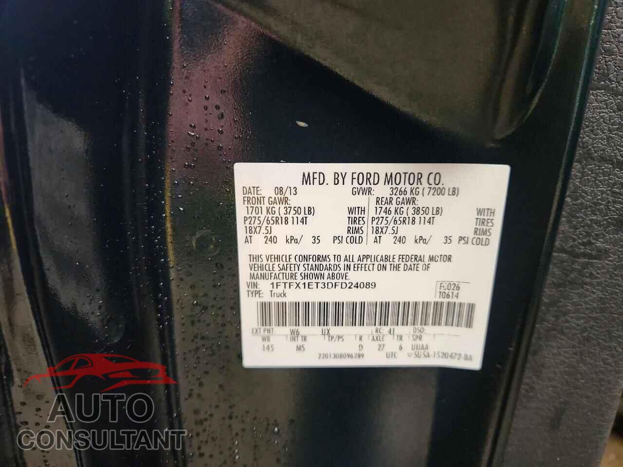 FORD F150 2013 - 1FTFX1ET3DFD24089