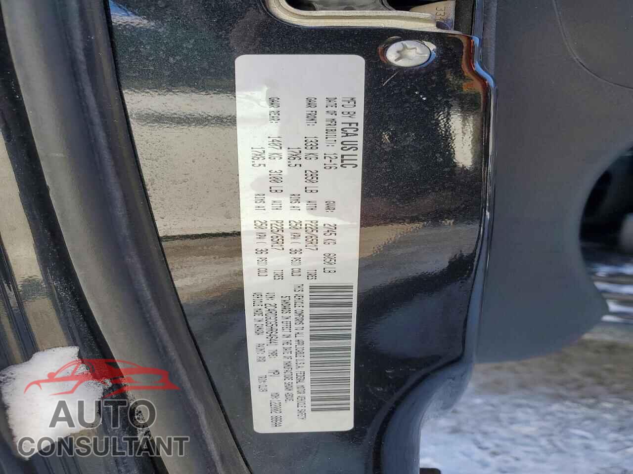 DODGE CARAVAN 2017 - 2C4RDGCG5HR646441