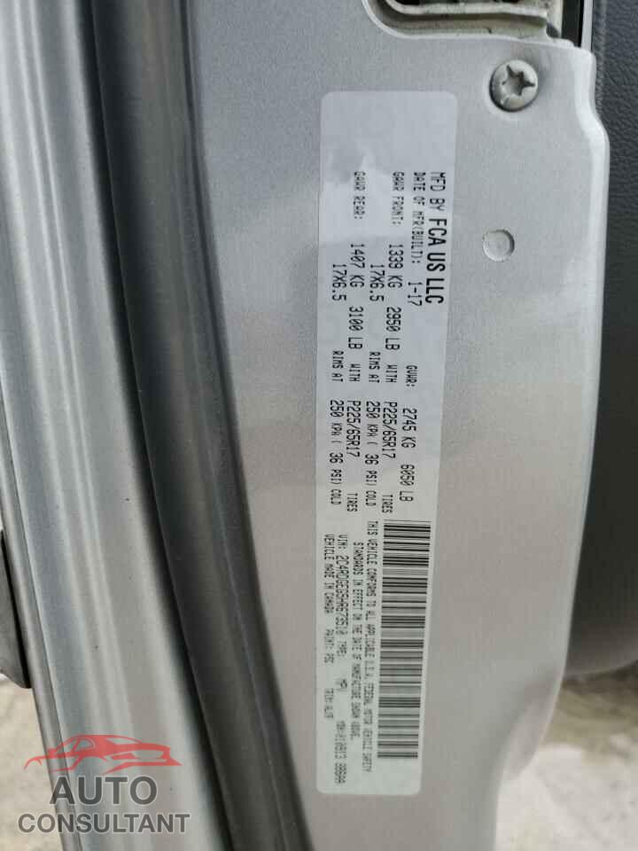 DODGE CARAVAN 2017 - 2C4RDGEG5HR673510