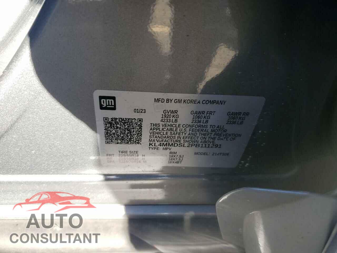 BUICK ENCORE 2023 - KL4MMDSL2PB111291