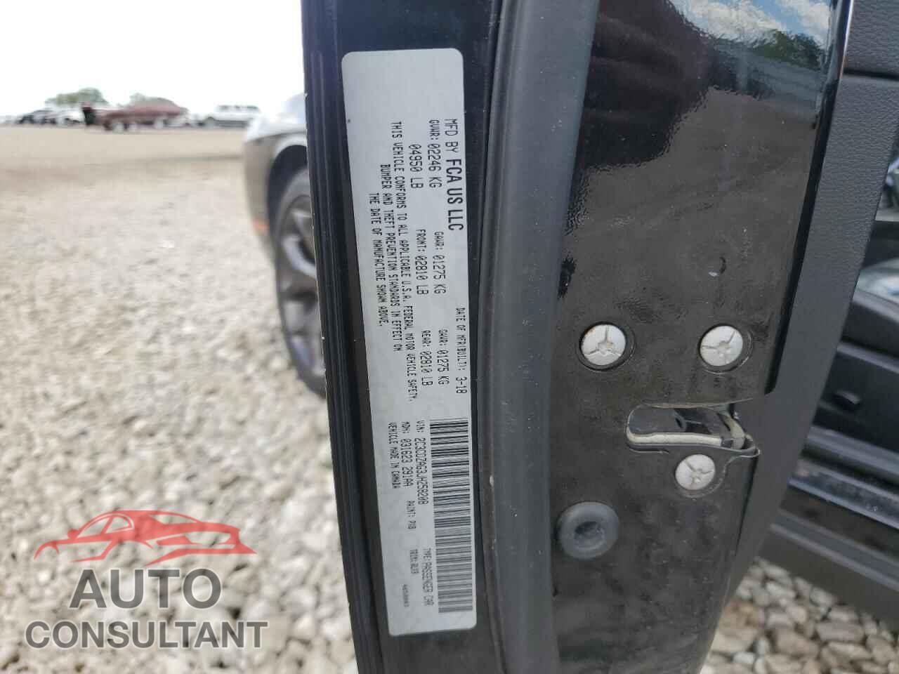 DODGE CHALLENGER 2018 - 2C3CDZAG3JH258208