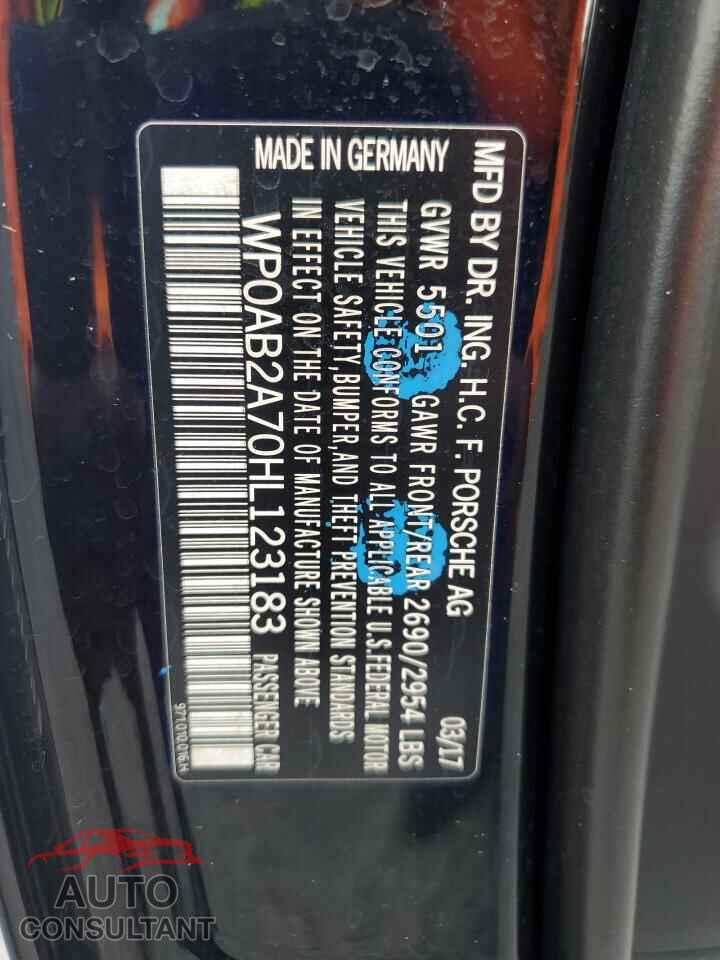 PORSCHE PANAMERA 2017 - WP0AB2A70HL123183