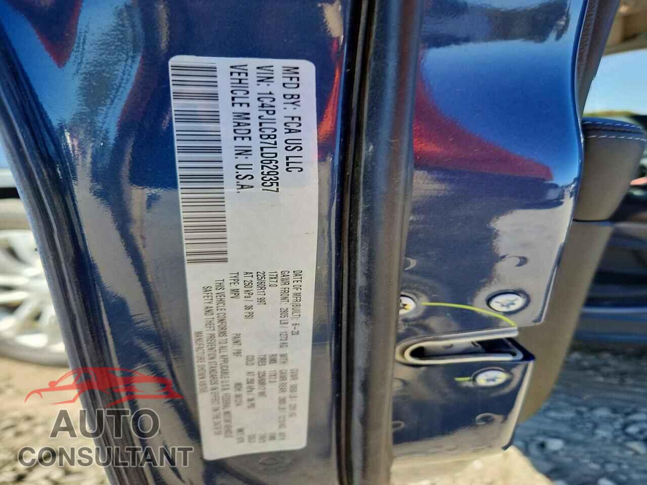 JEEP CHEROKEE 2020 - 1C4PJLCB7LD629357