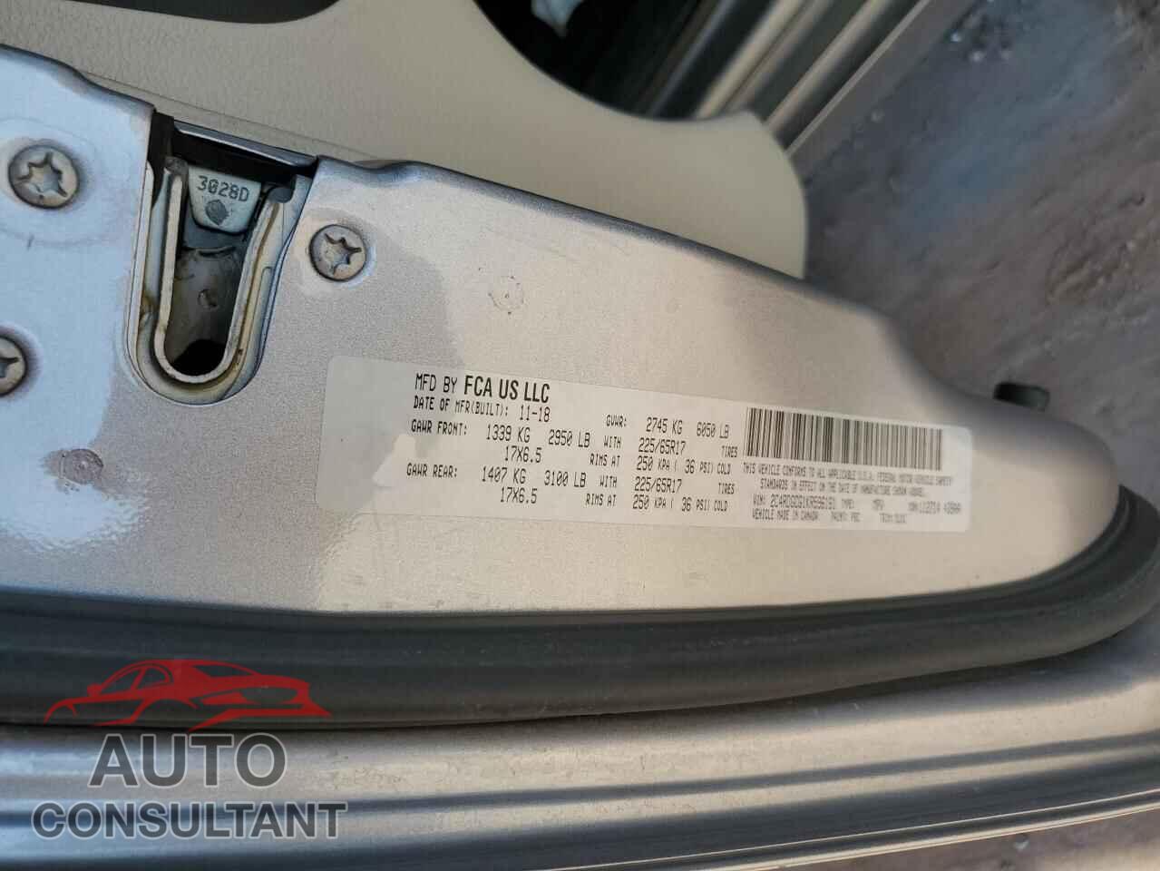 DODGE CARAVAN 2019 - 2C4RDGCG1KR596161