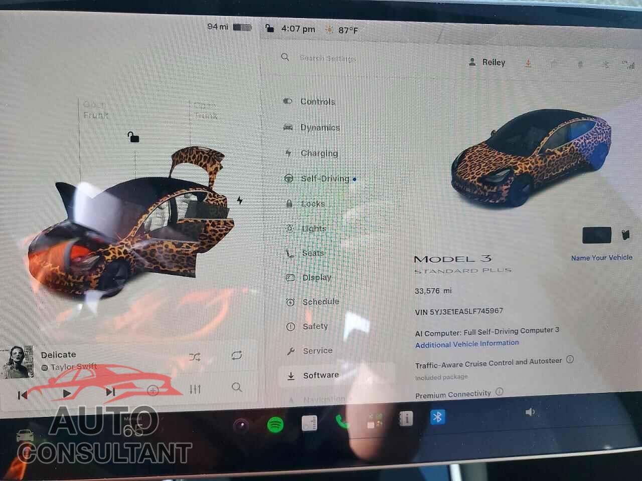 TESLA MODEL 3 2020 - 5YJ3E1EA5LF745967
