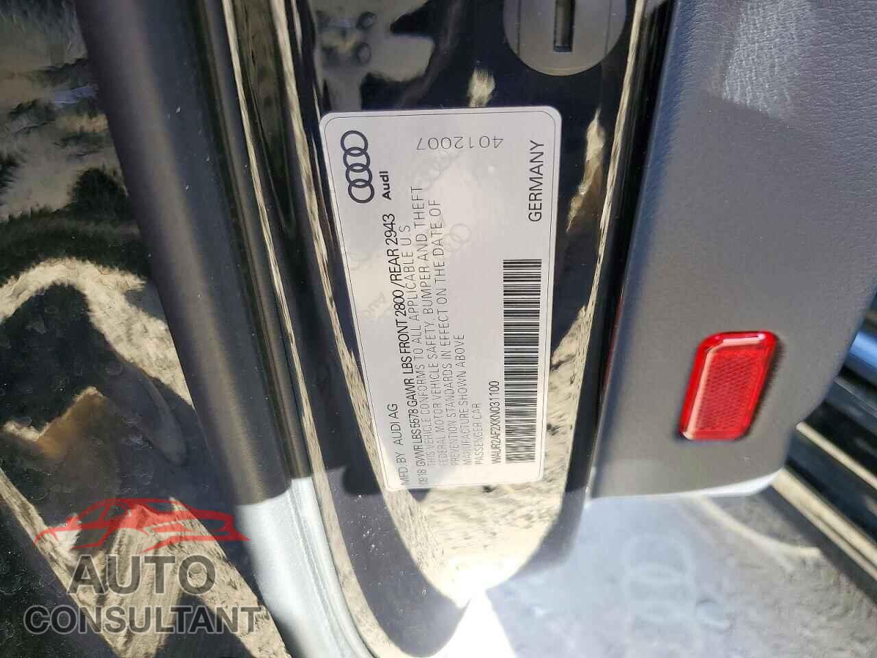 AUDI A7 2019 - WAUR2AF2XKN031100