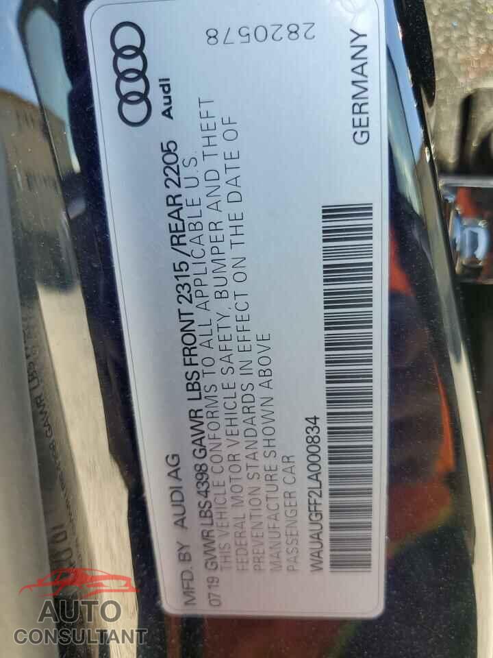 AUDI A3 2020 - WAUAUGFF2LA000834