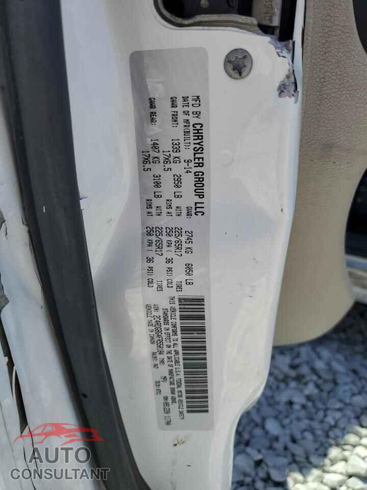 DODGE CARAVAN 2015 - 2C4RDGBG4FR550184