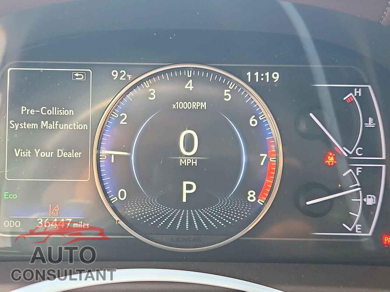 LEXUS ES350 2019 - 58ABZ1B18KU002976
