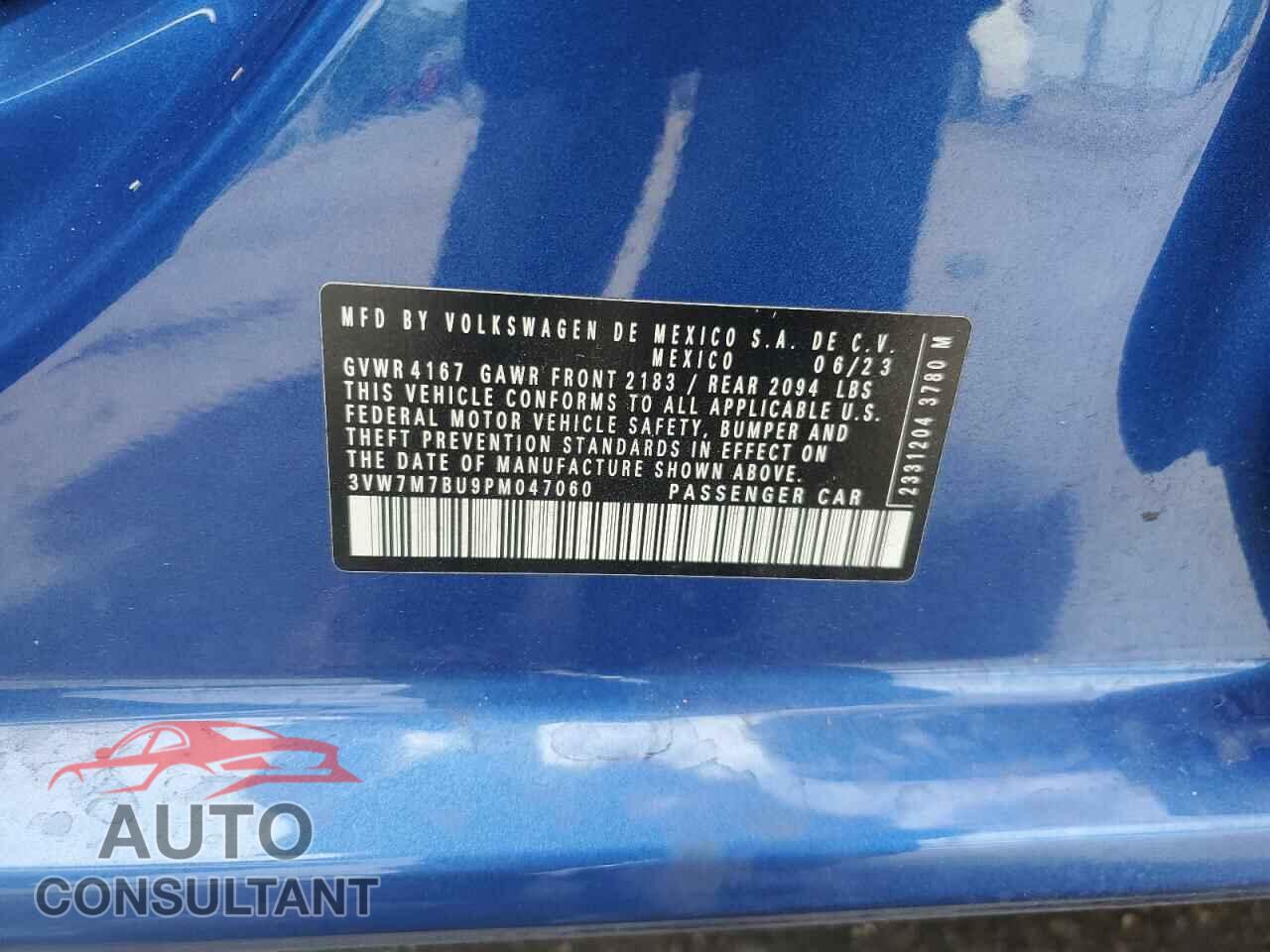 VOLKSWAGEN JETTA 2023 - 3VW7M7BU9PM047060