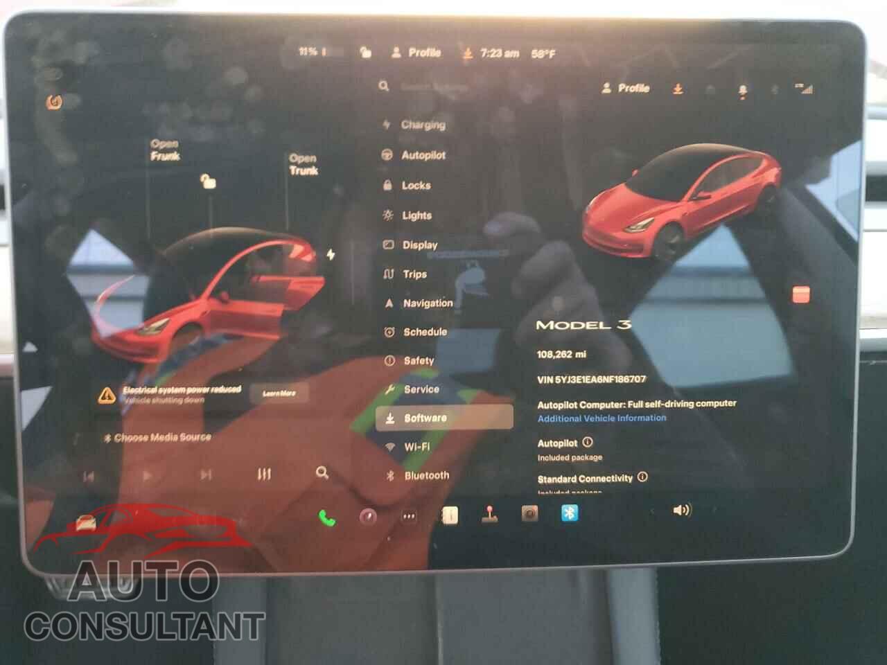 TESLA MODEL 3 2022 - 5YJ3E1EA6NF186707