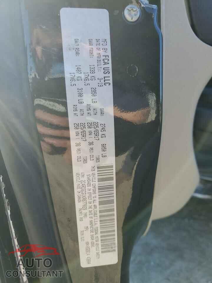 DODGE CARAVAN 2019 - 2C4RDGCG1KR677029