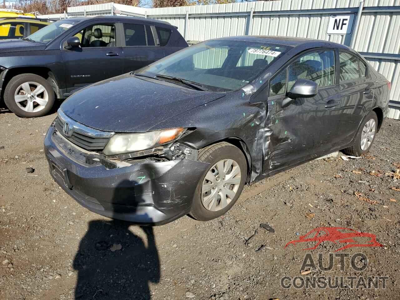 HONDA CIVIC 2012 - 19XFB2F56CE084887