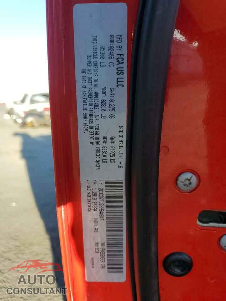 DODGE CHALLENGER 2017 - 2C3CDZFJ3HH540847