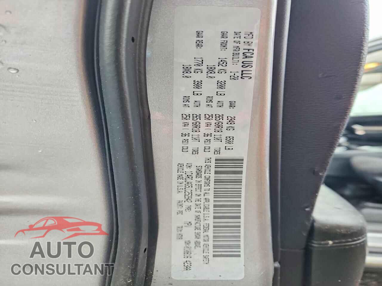 DODGE DURANGO 2020 - 1C4RDJAG5LC252942