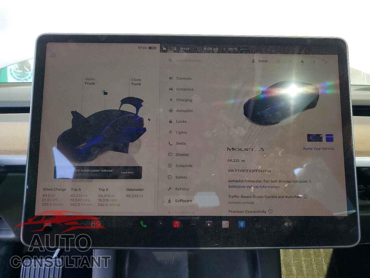 TESLA MODEL 3 2023 - 5YJ3E1EA3PF542534