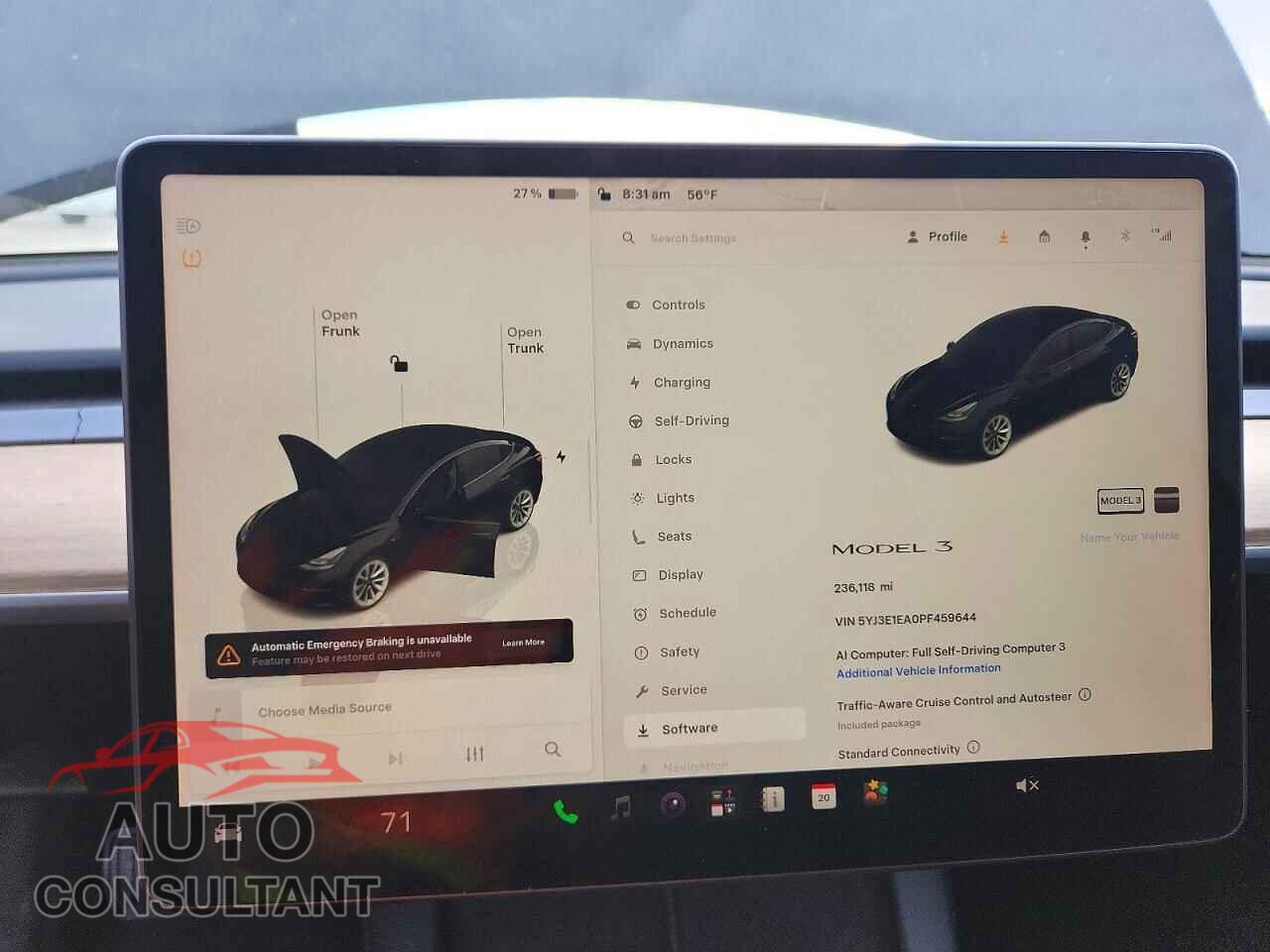 TESLA MODEL 3 2023 - 5YJ3E1EA0PF459644