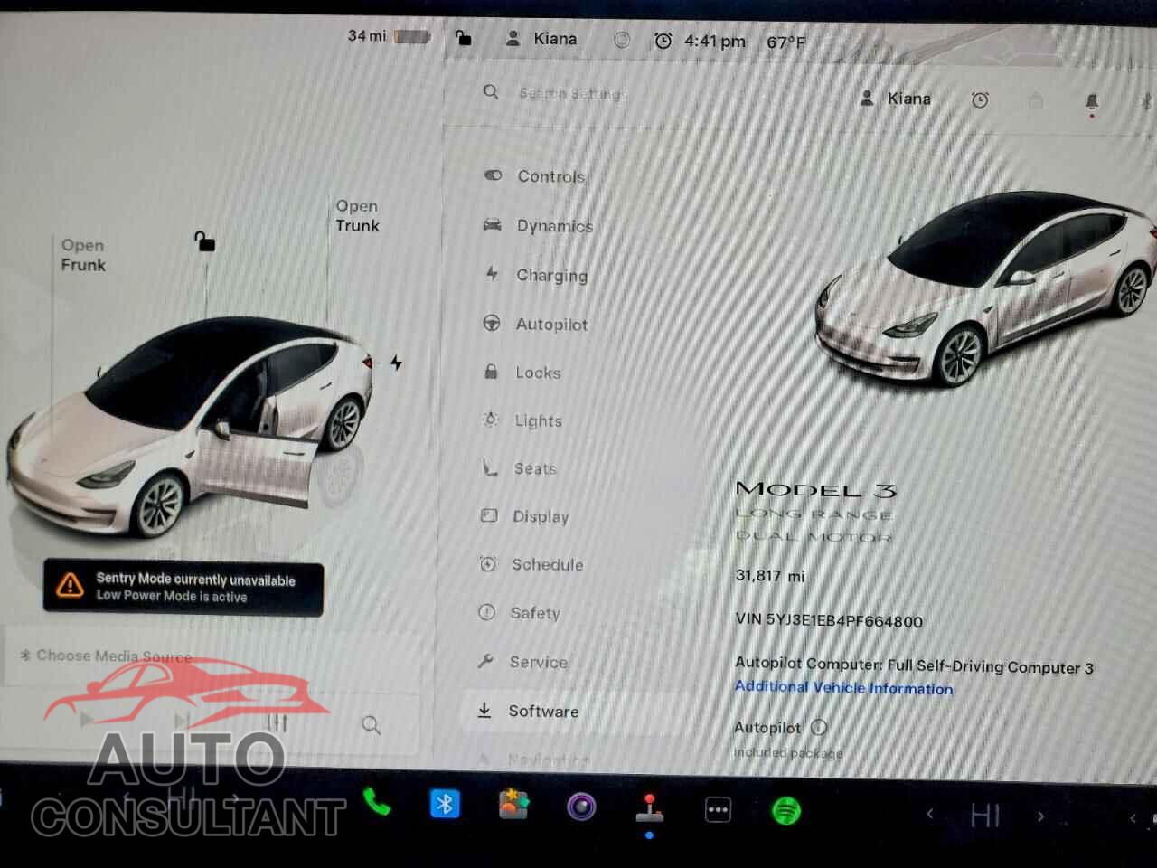 TESLA MODEL 3 2023 - 5YJ3E1EB4PF664800