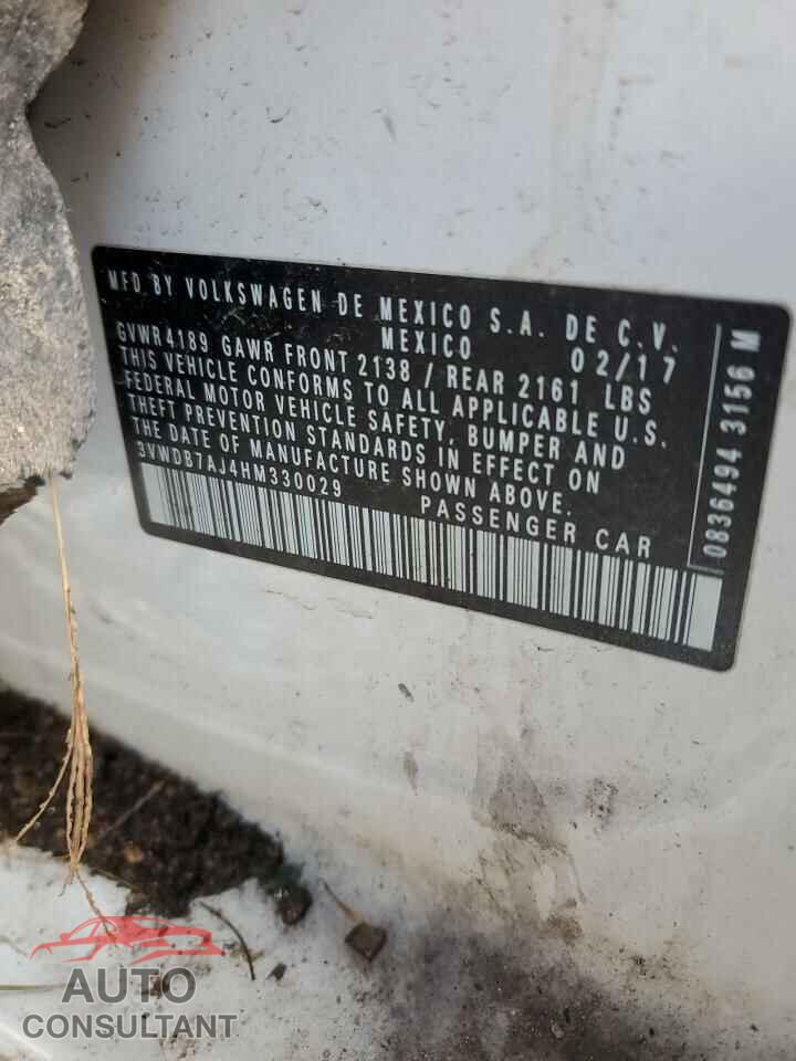 VOLKSWAGEN JETTA 2017 - 3VWDB7AJ4HM330029