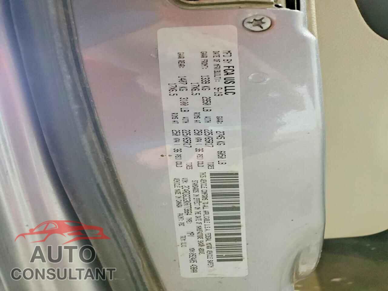 DODGE CARAVAN 2019 - 2C4RDGCG3KR773664