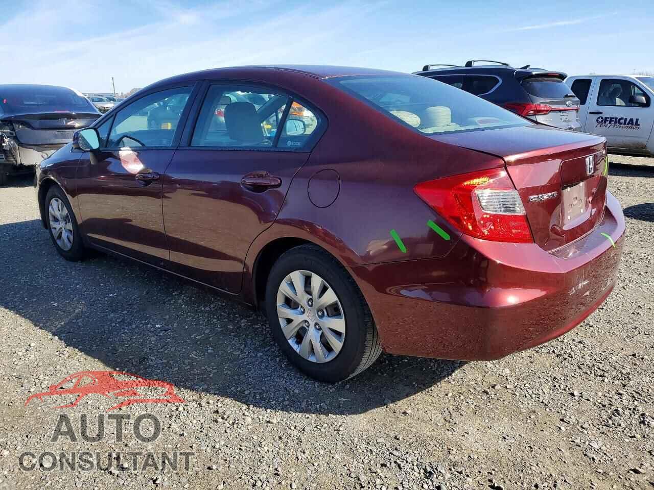 HONDA CIVIC 2012 - 19XFB2F52CE358666