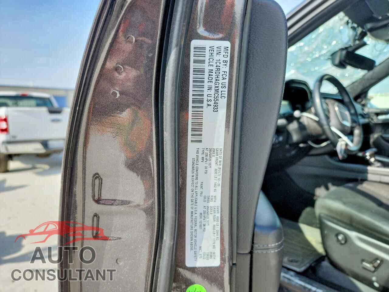 DODGE DURANGO 2021 - 1C4RDHAGXMC554933
