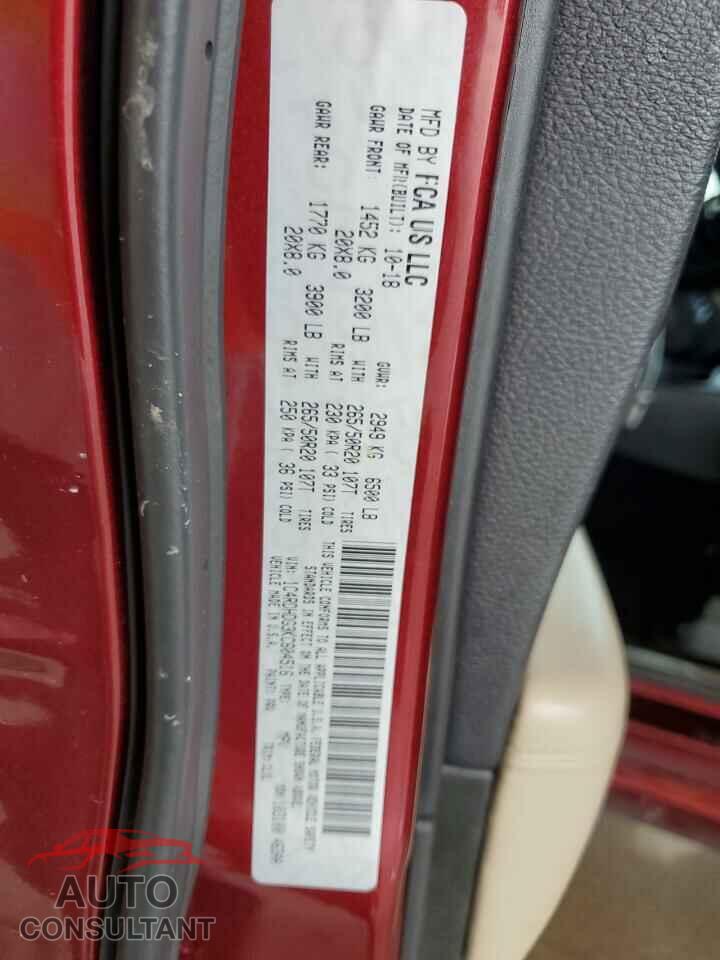 DODGE DURANGO 2019 - 1C4RDHDG3KC604516