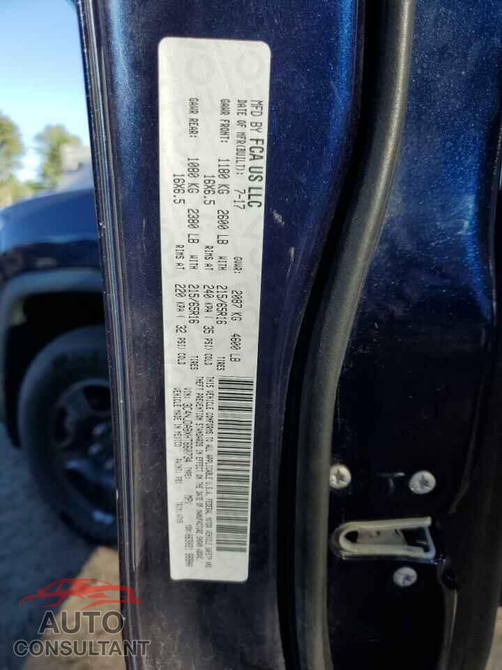 JEEP COMPASS 2017 - 3C4NJDABXHT660734
