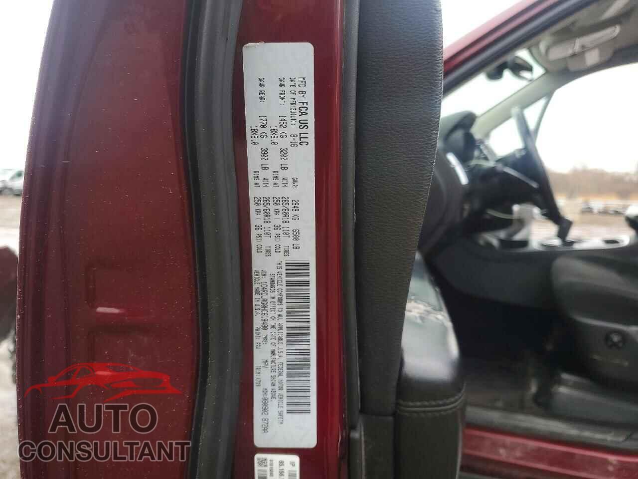 DODGE DURANGO 2017 - 1C4RDJAG0HC619480
