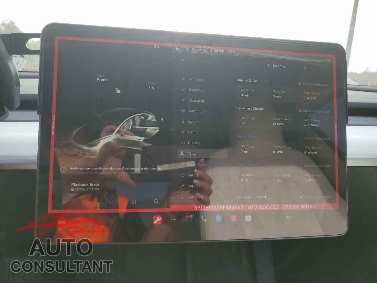 TESLA MODEL 3 2023 - 5YJ3E1EA3PF484697