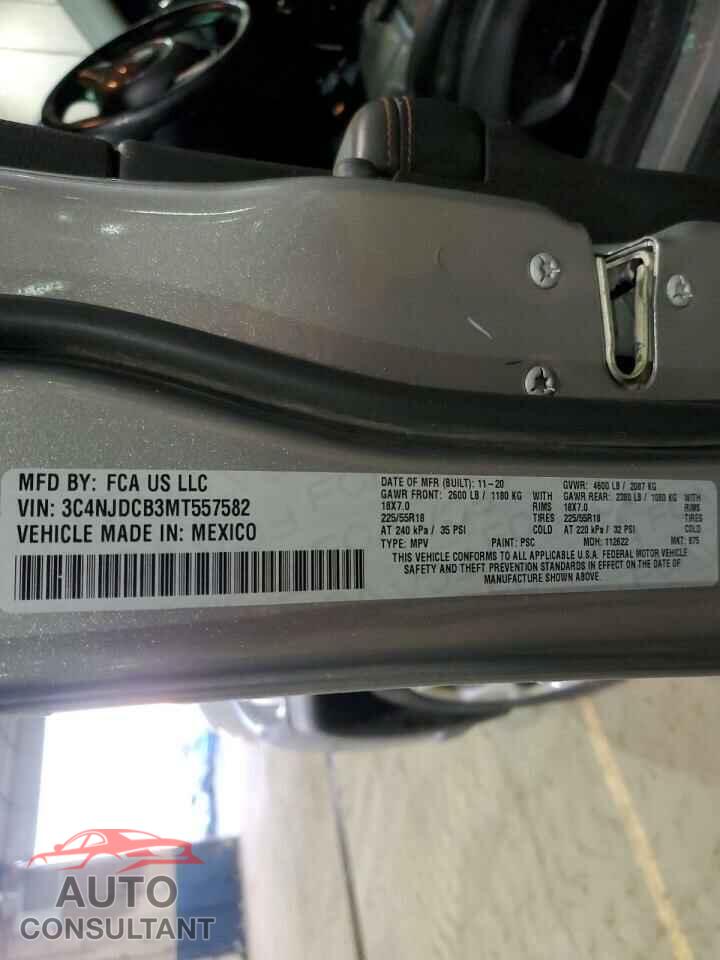 JEEP COMPASS 2021 - 3C4NJDCB3MT557582
