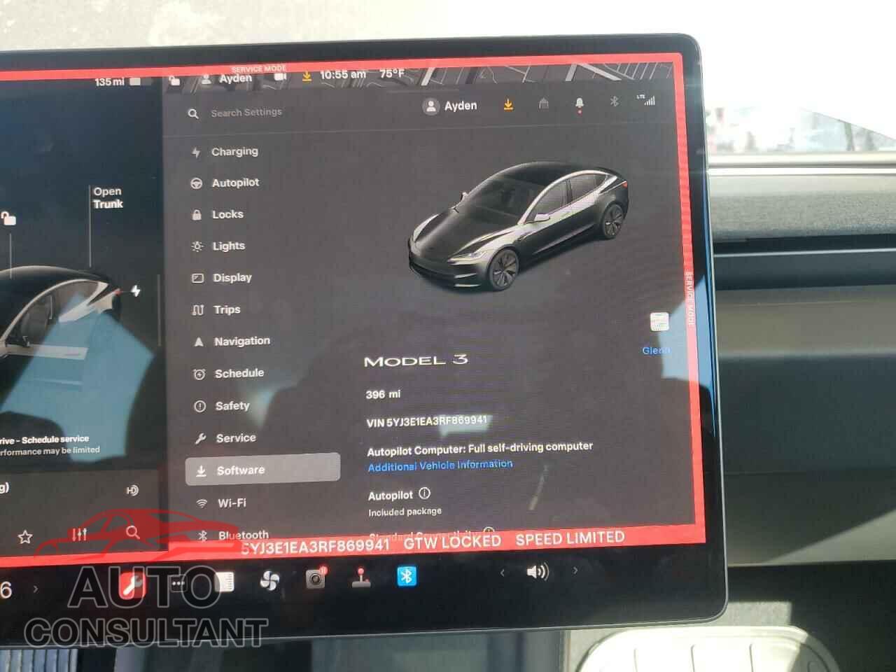 TESLA MODEL 3 2024 - 5YJ3E1EA3RF869941