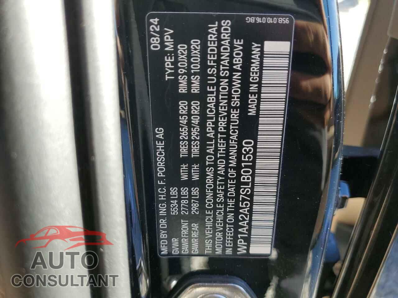 PORSCHE MACAN BASE 2025 - WP1AA2A57SLB01530